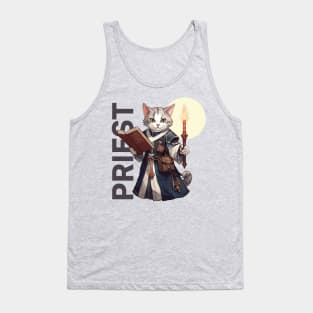 The Support Priest Cat Tank Top